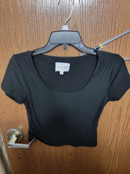 Olive & Oak Tops - Olive & Oak Black Crop Top